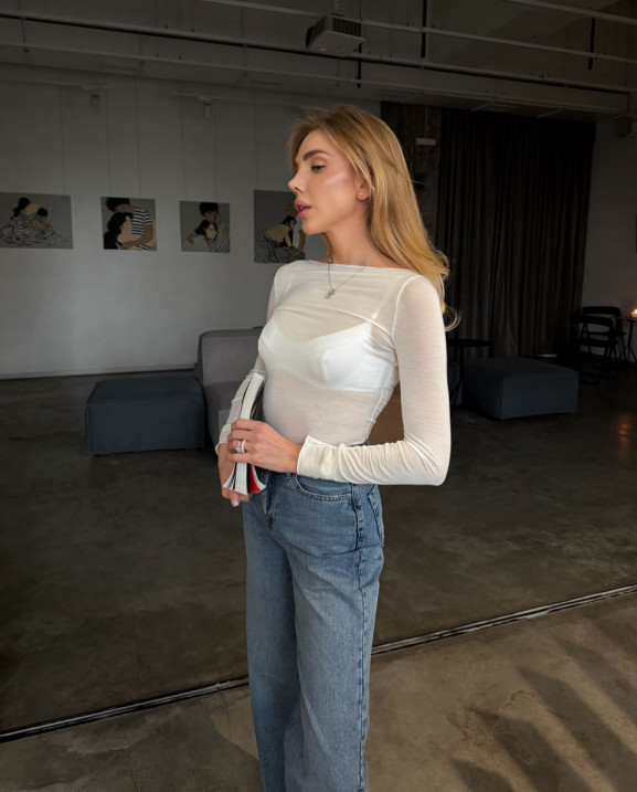 127 Лонгслів прозорий